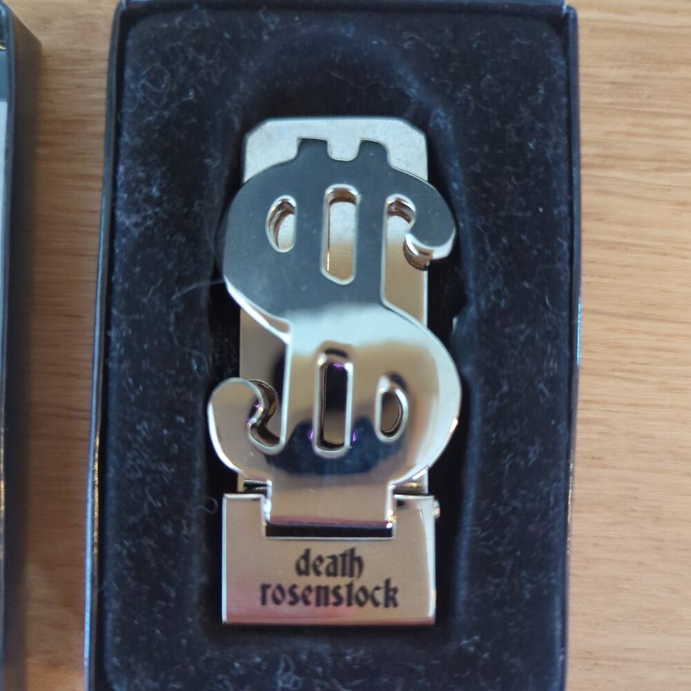 Jeff Rosenstock DEATH ROSENSTOCK Money clip RARE We Cool? Era Wallet BTMI!